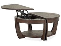 Lyndale - Lift Top Storage Cocktail Table With Casters - Nutmeg