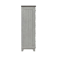 River Place - 6 Drawer Chest - Riverstone White & Tobacco