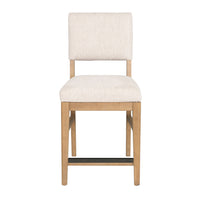 Millwork - Counter Chair (Set of 2) - White / Light Brown