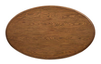 Tanner - Oval Cocktail Table With Casters - Tawny Brown