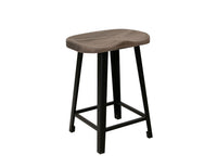 Blacksmith - 24" Stool - Truffle Brown / Oil Black