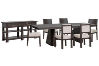 Tauren - 8 Piece Extendable Double Pedestal Dining Table Set