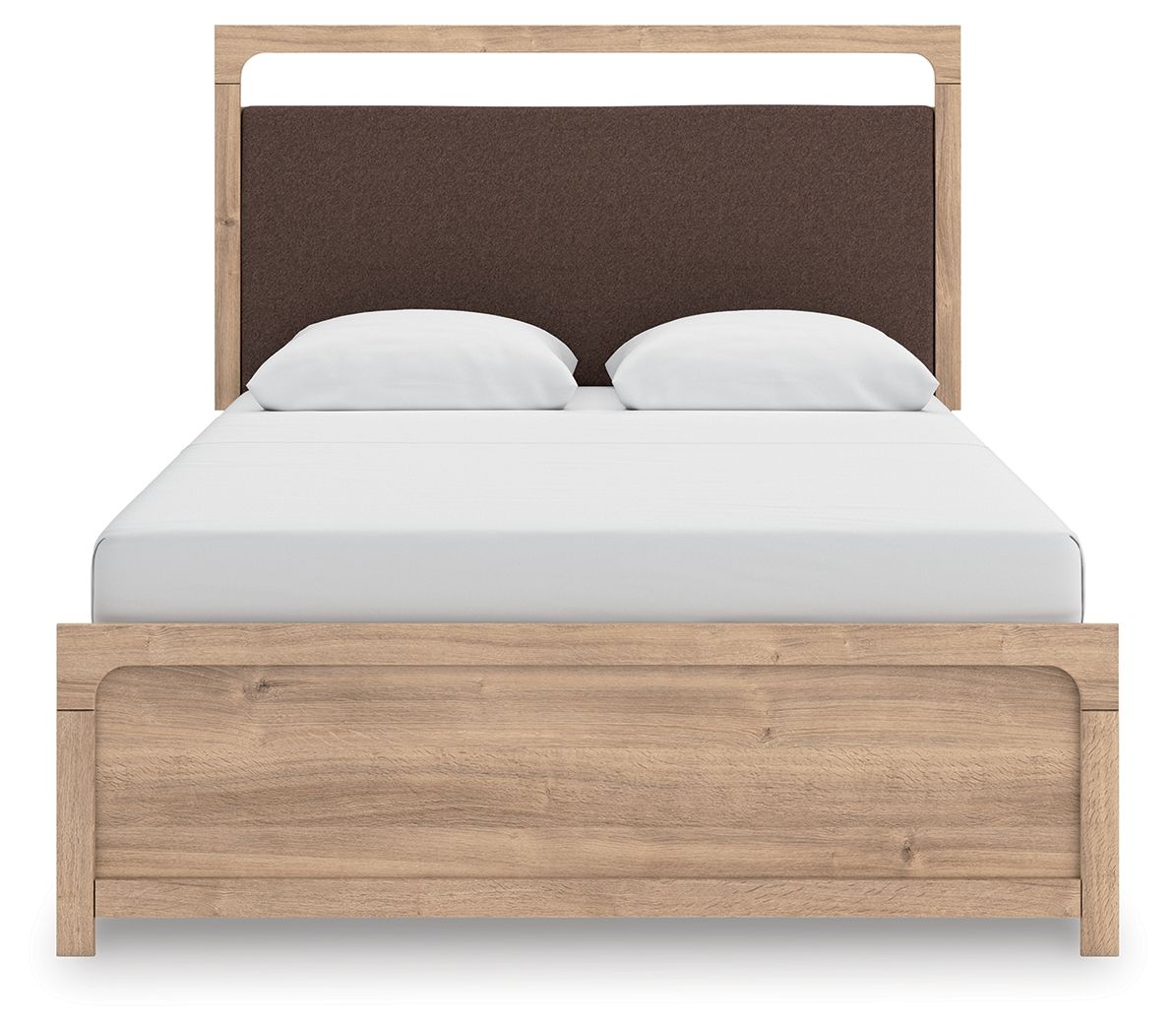 Kinlanni - Queen Upholstered Panel Bed - Tan