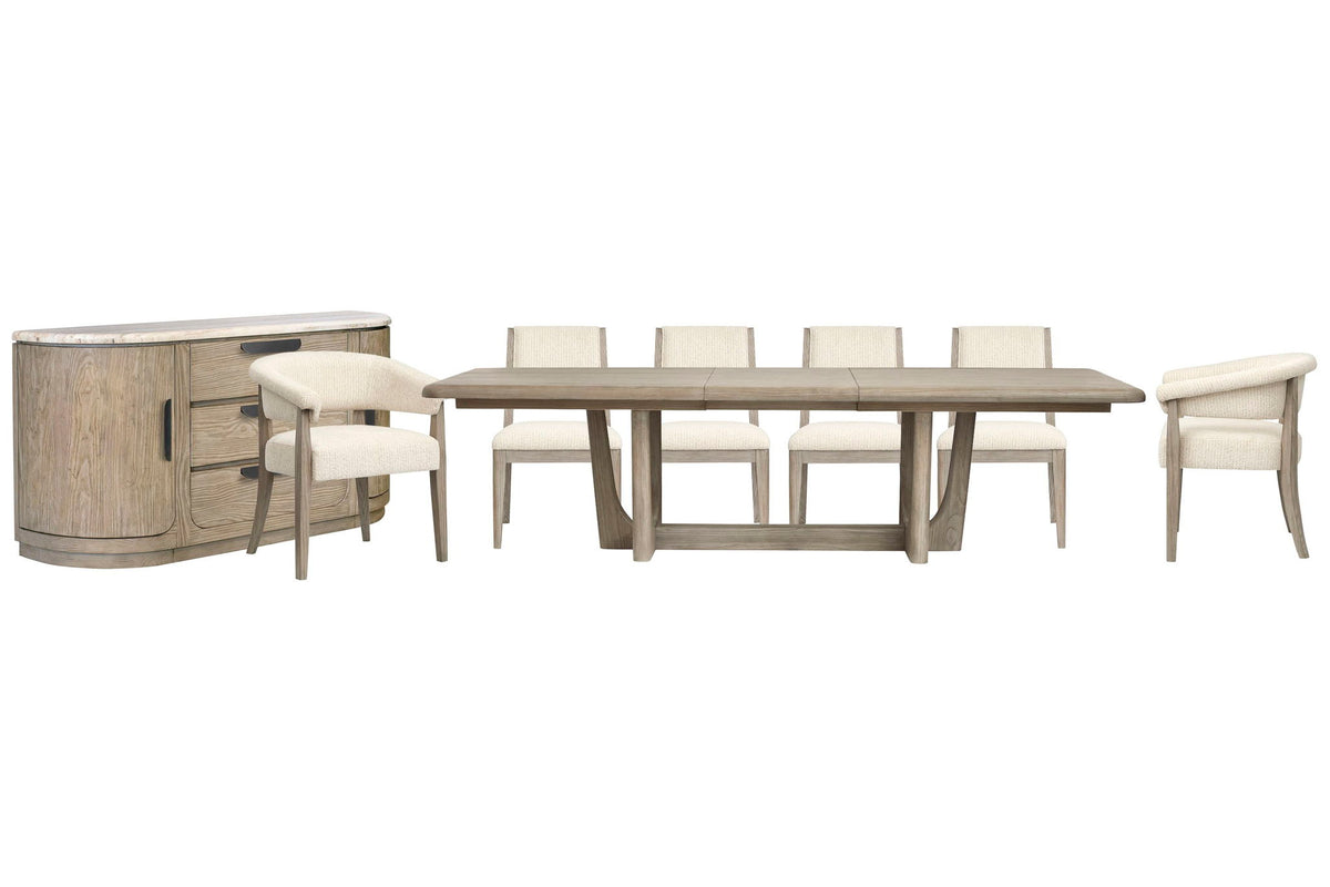 Braelyn - Extendable Trestle Dining Table Set