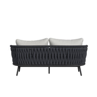 Bali - Loveseat With Olefin - Dark Gray