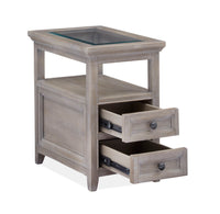 Paxton Place - Chairside End Table - Dovetail Grey