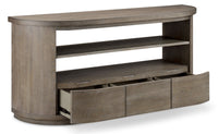 Bosley - Demilune Sofa Table - Porpoise