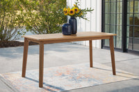 Janiyah - Light Brown - Rectangular Dining Table