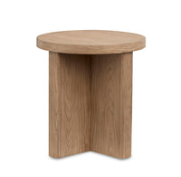 Hayden - Round End Table - Golden Oat