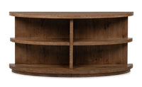 Oswald - Demilune Sofa Table - Brown