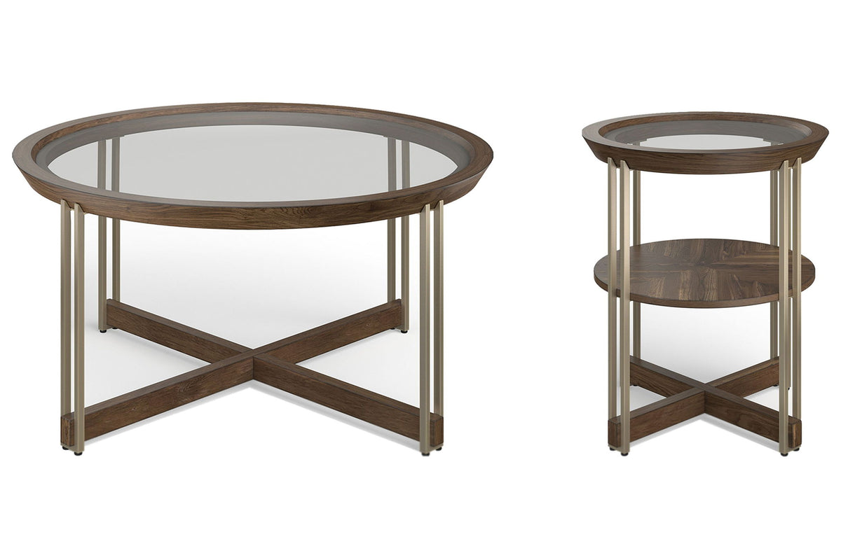 Elora - Round Cocktail Table Set