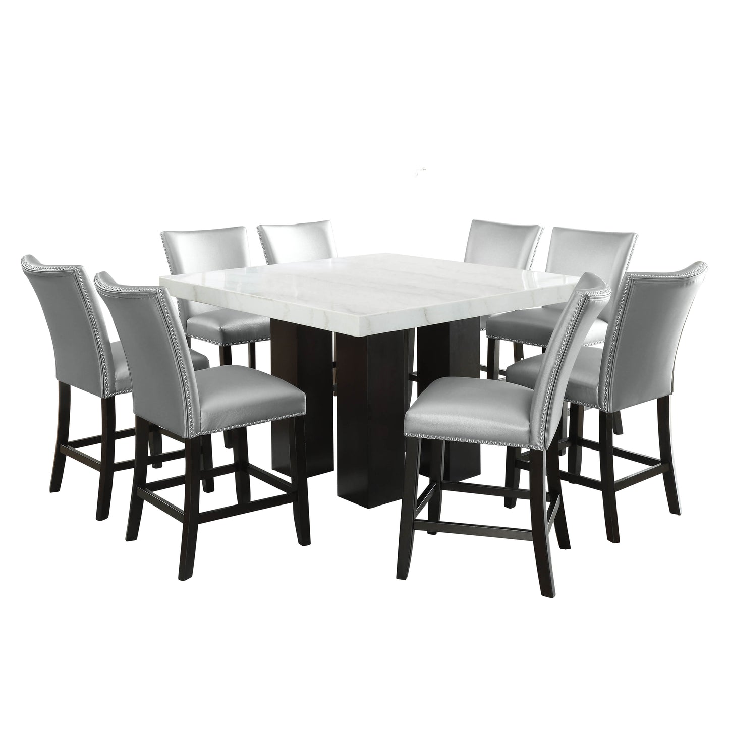 Camila - Square Counter Dining Set - White Top