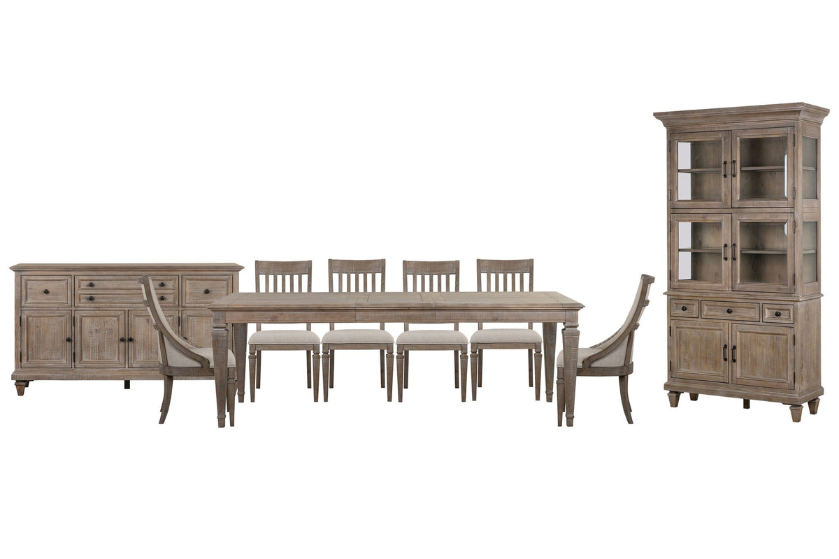 Lancaster - 9 Piece Extendable Rectangular Dining Table Set