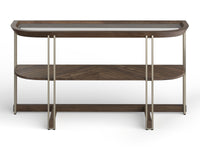 Elora - Demilune Sofa Table - Walnut