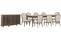 Saddle Creek - Extendable Leg Dining Table Set