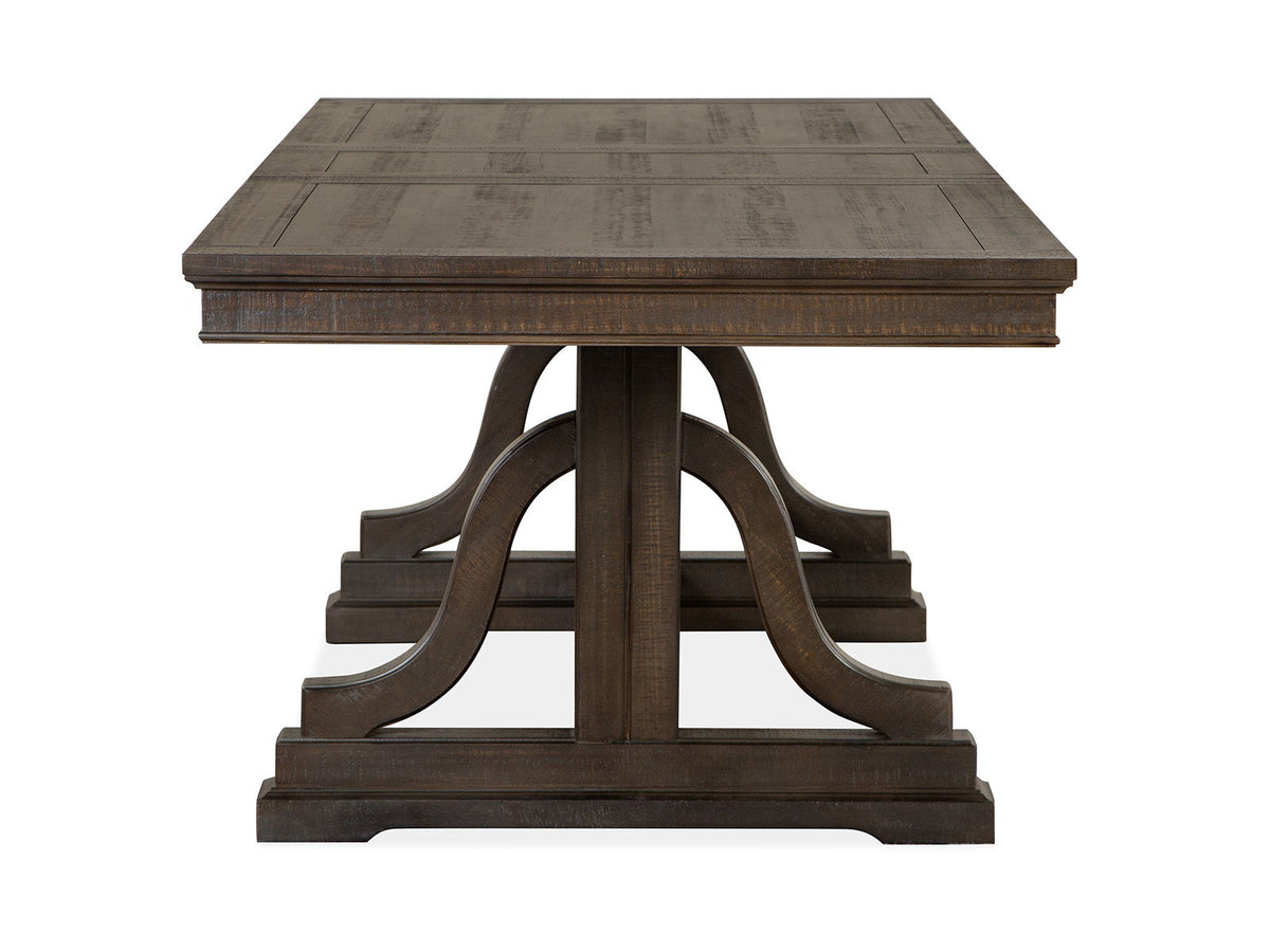 Westley Falls - Extendable Trestle Dining Table Set
