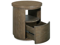 Bosley - Round End Table - Porpoise