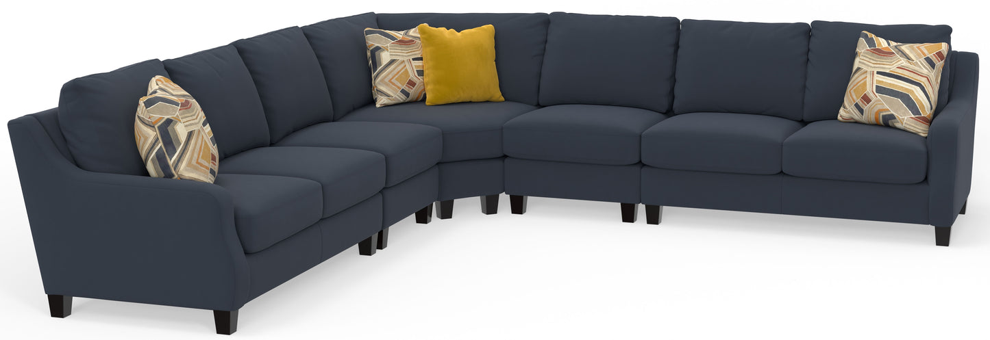 Foley - Sectional With Comfort Coil Seating And 4 Included Accent Pillows