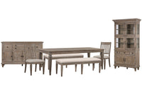 Lancaster - 7 Piece Extendable Rectangular Dining Table Set
