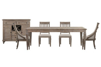 Lancaster - 6 Piece Extendable Rectangular Dining Table Set