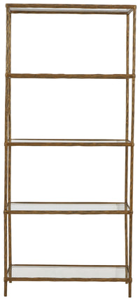 Ryandale - Bookcase - Antique Brass Finish