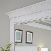 Heron Cove - Landscape Mirror - Chalk White