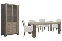 Anderson Park - Leg Dining Table Set With Klismos Chairs