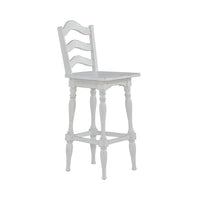 Magnolia Manor - Ladderback Swivel Bar Stool - Antique White