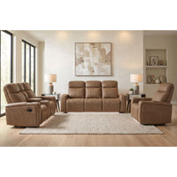 Side Kick - Loveseat With Console, Cupholders And White Led Light - Simba Saddle