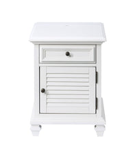 Charlestown - Storage End With USB - White