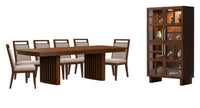 Reena - Extendable Trestle Dining Table Set