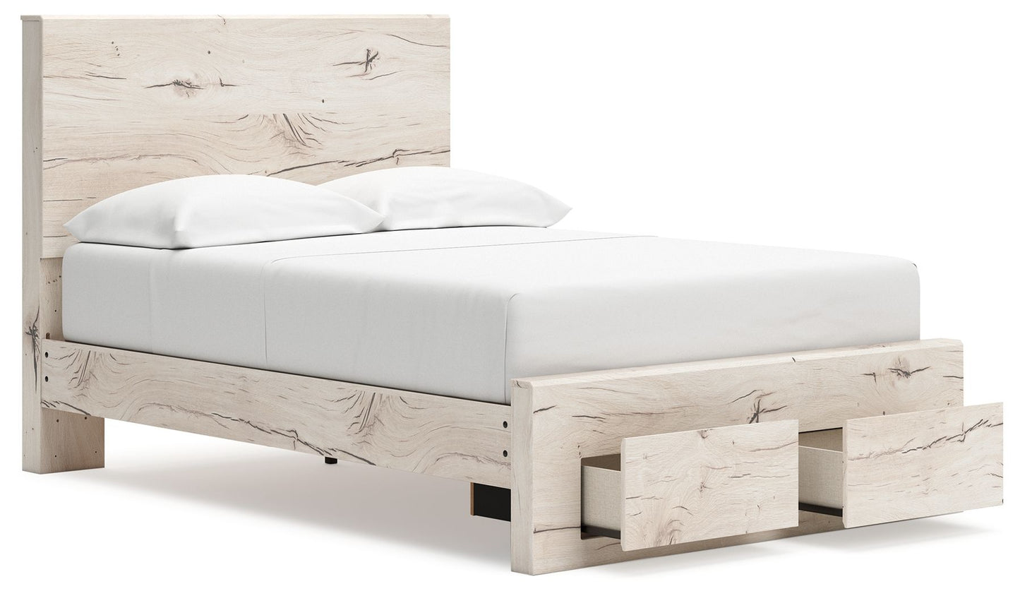 Lawroy - Panel Bed With Storage