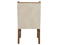 Silver - 39'' Upholstered Chair (Set of 2) - Ivory / Dark Brown