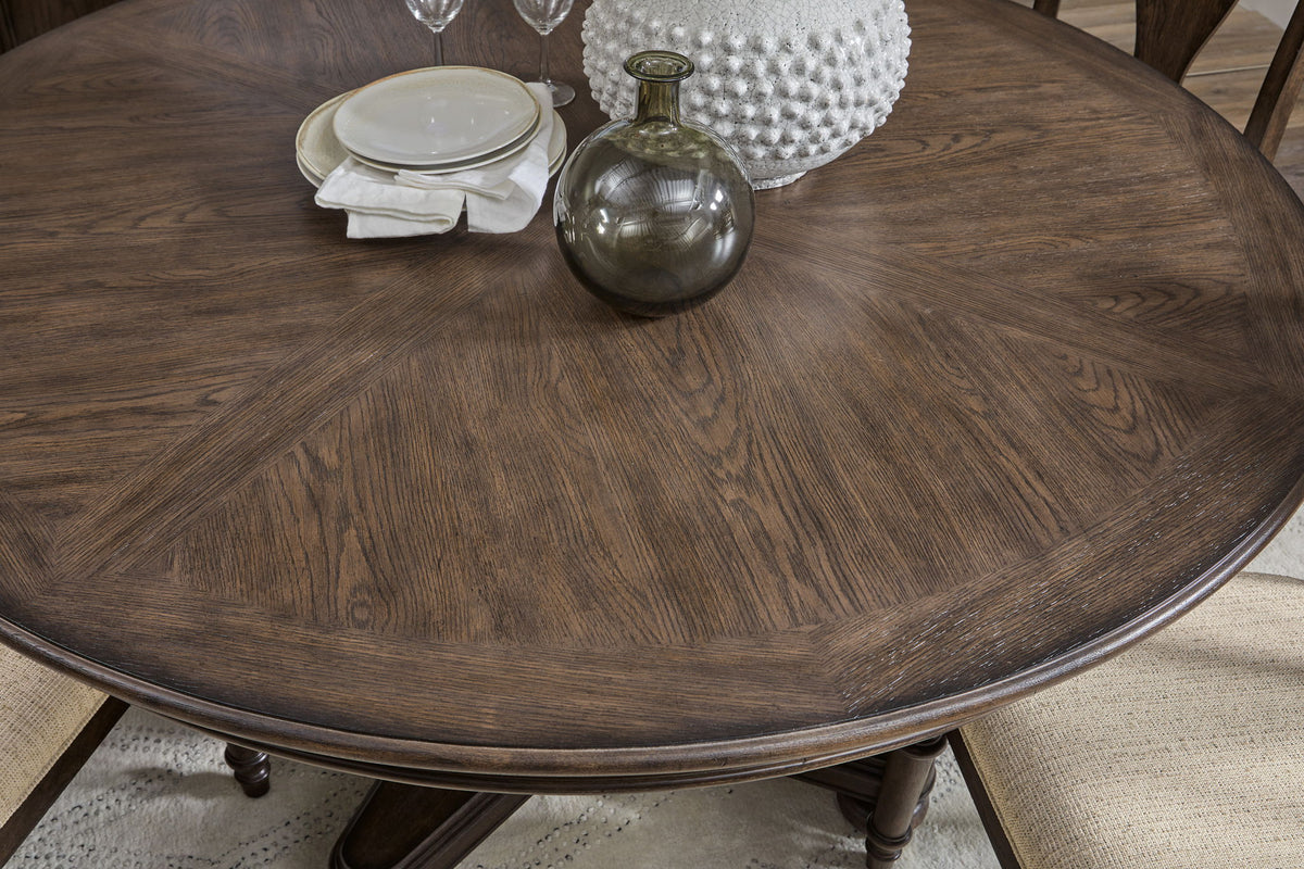Saddle Creek - Round Dining Table - Timber Brown