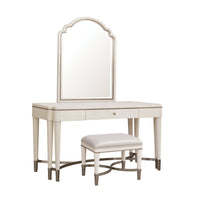 Grace - Vanity And Mirror Set With Stool - White