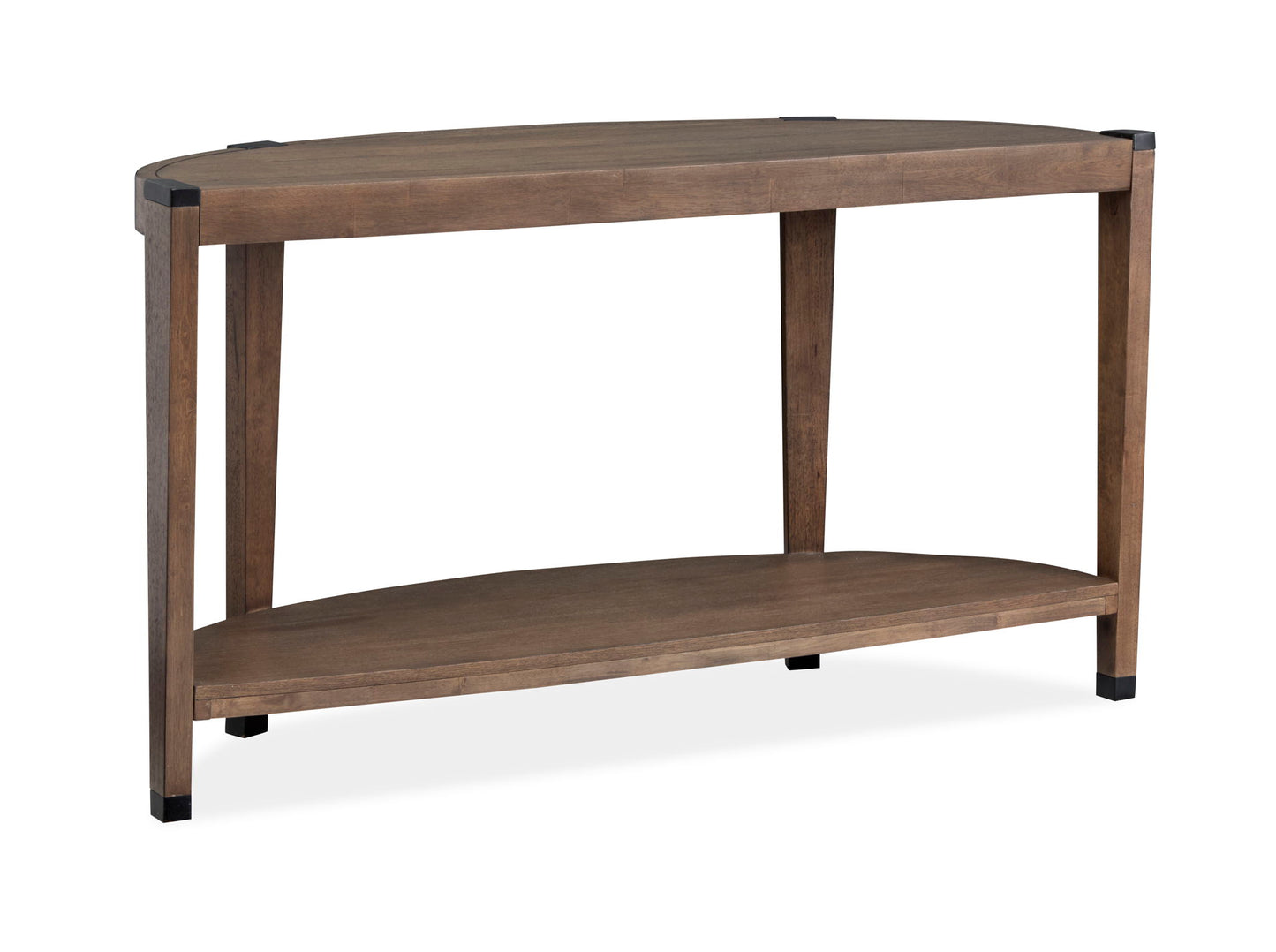 Kaysen - Demilune Sofa Table - Dark Brown