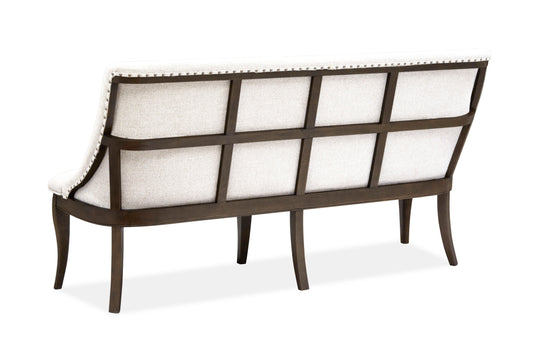 Roxbury Manor - Bench With Upholstered Seat and Back - Homestead Brown