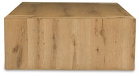 Bracken - Light Brown - Rectangular Cocktail Table
