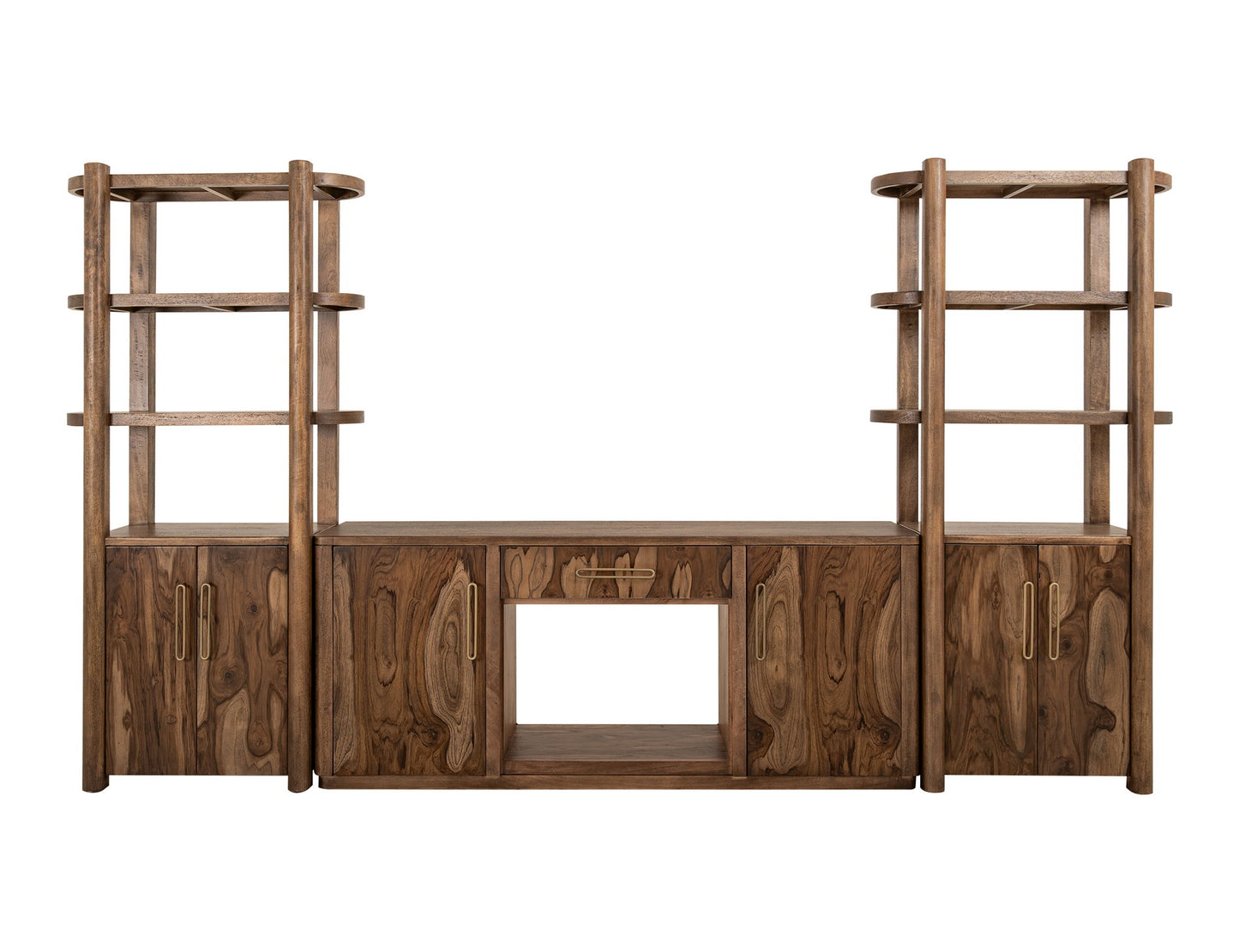 Balam - Pier With 2 Door And 3 Shelf - Light Brown