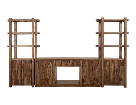 Balam - Pier With 2 Door And 3 Shelf - Light Brown