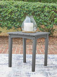 Cove Beach - Square End Table - Gray