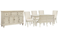 Newport - 7 Piece Extendable Rectangular Dining Table Set
