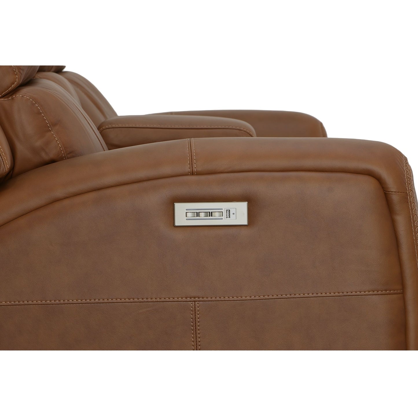 Linden - Power Reclining Loveseat With Console & Power Headrests & Lumbar