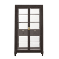 West End Loft - Curio with Drawers - Brown