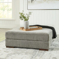 Bayless - Smoke - Oversized Accent Ottoman