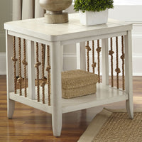 Dockside - End Table - White