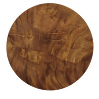 Rustic Round Spot Table - Brown