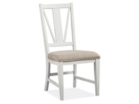 Heron Cove - Dining Side Chair With Upholstered Seat (Set of 2) - Chalk White