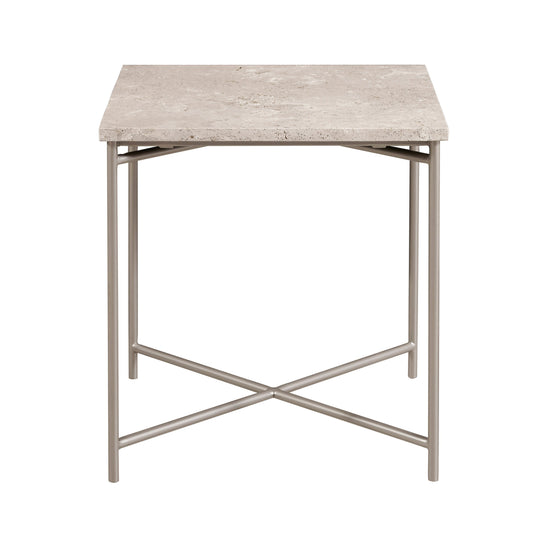 Large Stone Top Nesting Table - Beige