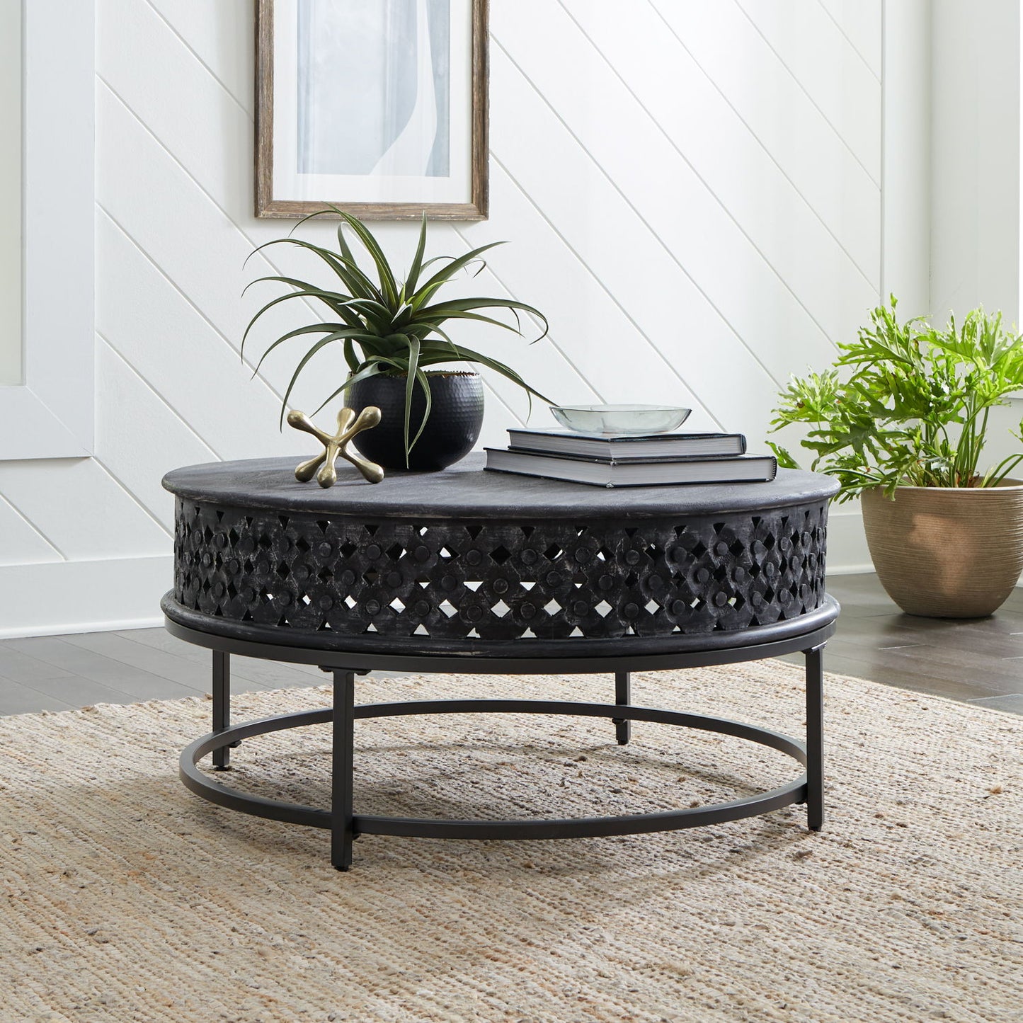 Stella - Accent Cocktail Table - Chalkboard Black